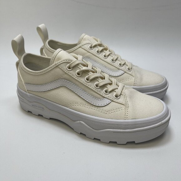 Vans Old Skool Sentry Hi WC Skate Shoes Marshmallow Off-White Women Sz 7 US New - Picture 1 of 11